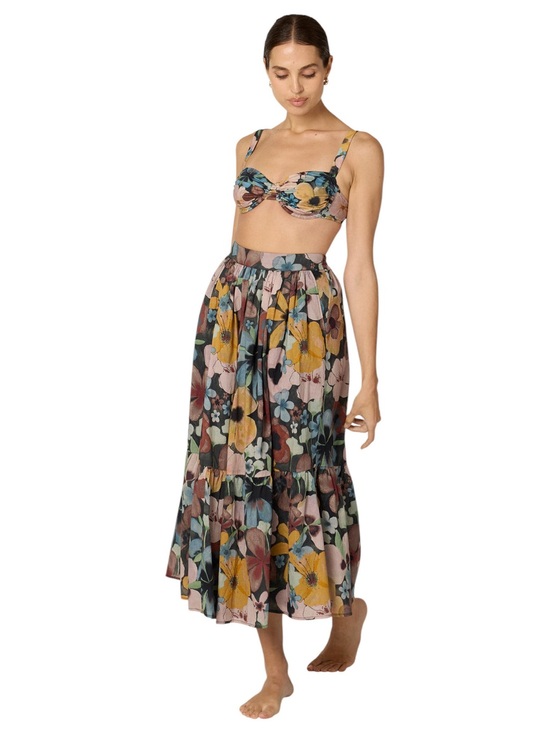 Cleobella Dresses & Skirts - NWT Cleobella Floral Charlene Ankle Skirt in Foraged Violet size M